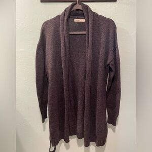 Old Navy Sweater Womens Belted Cardigan Closet Staple Neutral Cotton Cozy Size L